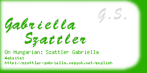 gabriella szattler business card